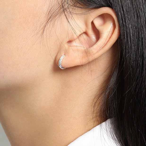 Lovcia 8mm Gold Plated S925 Huggie Hoop Earrings Gold Tone-Earrings-Yellow Gold-Yellow Gold