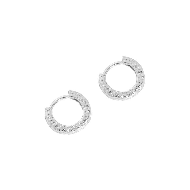 Lovcia 8mm Gold Plated S925 Huggie Hoop Earrings Gold Tone-Earrings-Yellow Gold-Yellow Gold