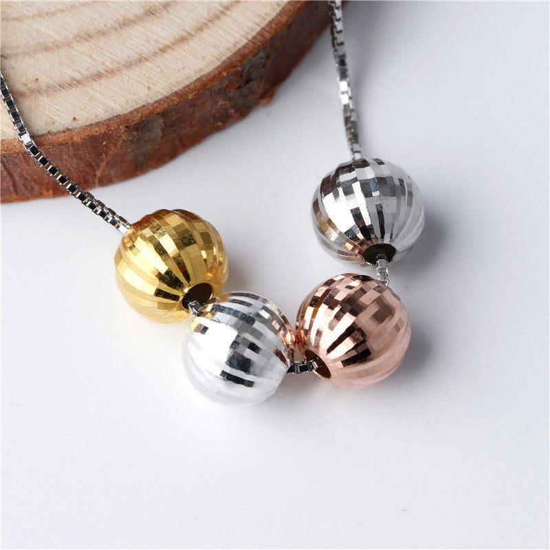 Lovcia 8mm Watermelon Pineapple 925 Sterling Silver Beads-Jewelry Making Kits-Rose Gold-#3-Rose Gold