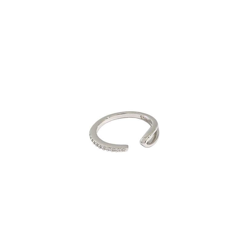 Lovcia 925 Silver Gold Plated CZ Open Cuff Earring Single-Earrings-Yellow Gold (Single)-