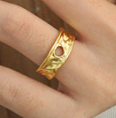 Lovcia 925 Silver Hollow Adjustable Gold Plated Ring-Rings-Yellow Gold-Yellow Gold