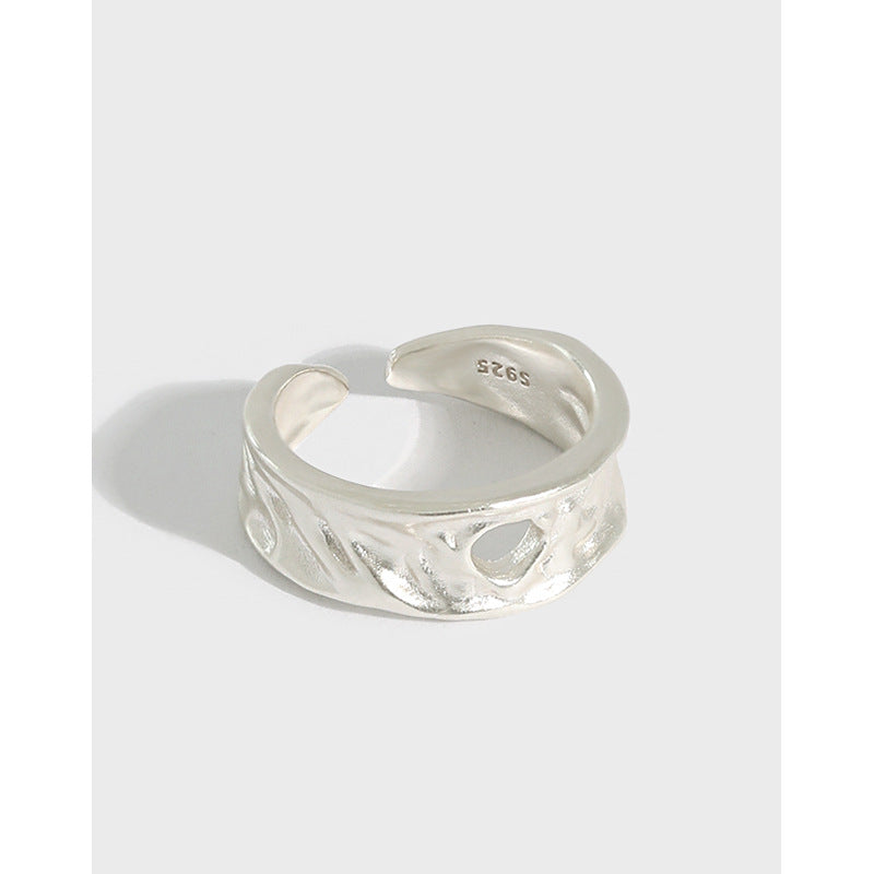 Lovcia 925 Silver Hollow Adjustable Gold Plated Ring-Rings-Yellow Gold-Yellow Gold