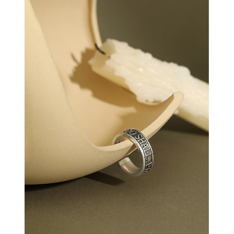 Lovcia 925 Silver Open Ring This Too Shall Pass Away-Rings-Vintage-Vintage