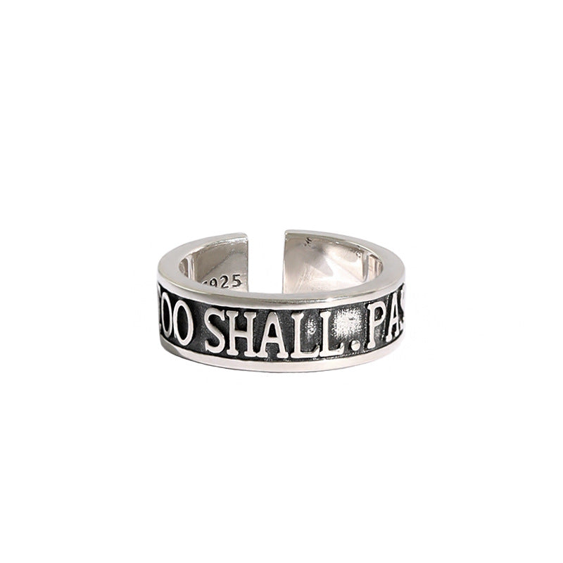 Lovcia 925 Silver Open Ring This Too Shall Pass Away-Rings-Vintage-Vintage