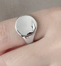 Lovcia 925 Sterling Adjustable Ring Gold Plating 14mm-Rings-Rhodium-Rhodium