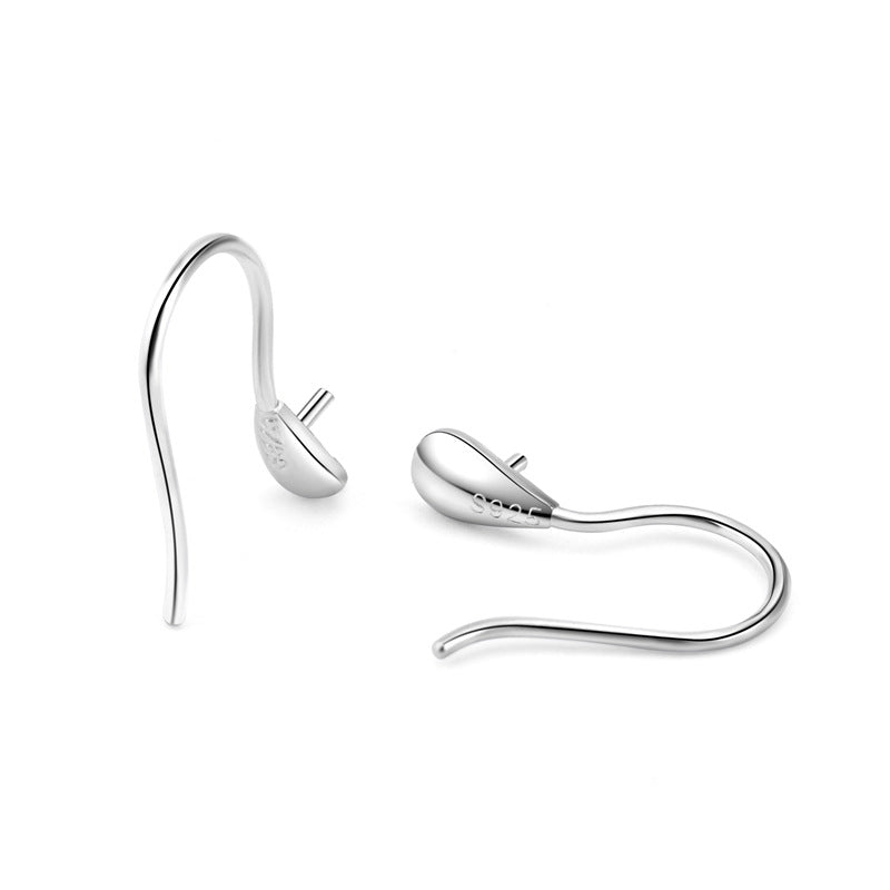 Lovcia 925 Sterling Drop Earring Hooks DIY Gold 9x16mm-Jewelry Making Kits-Yellow Gold-3.5mm-Yellow Gold