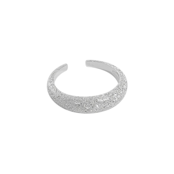 Lovcia 925 Sterling Silver Adjustable Glitter Ring Jewellery-Rings-Wide Ring & Us 8-Wide Ring & Us 8