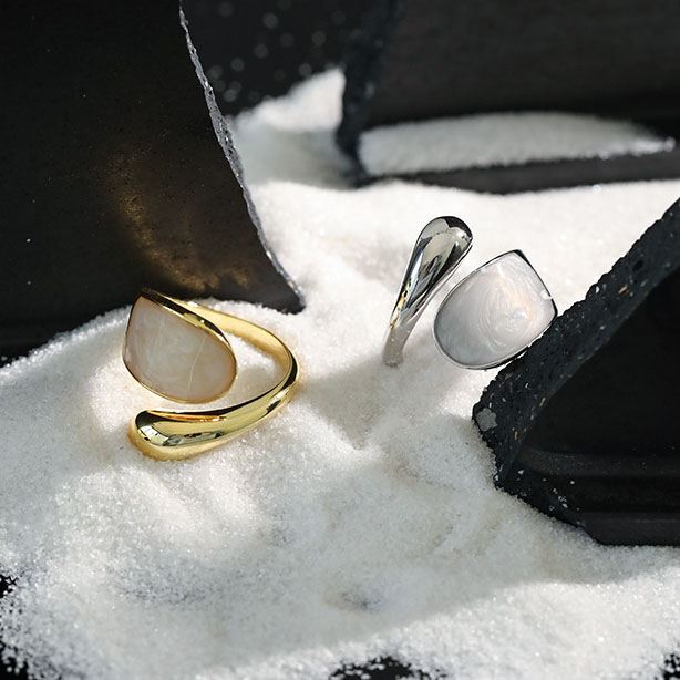 Lovcia 925 Sterling Silver Adjustable Open Size Ring Gold-Rings-Yellow Gold-Yellow Gold