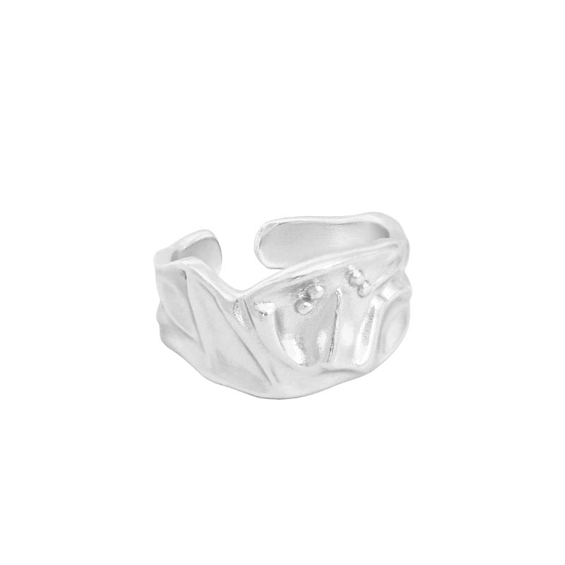 Lovcia 925 Sterling Silver Adjustable Ring Gold Plated-Rings-Rhodium-Rhodium