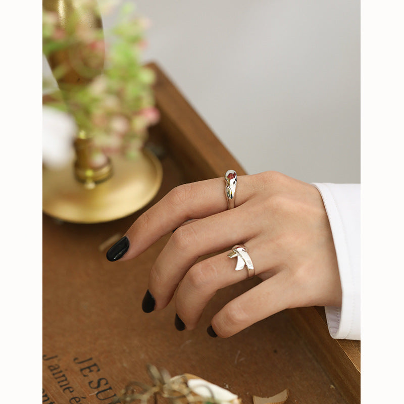Lovcia 925 Sterling Silver Adjustable Ring Gold Plated-Rings-Yellow Gold-Yellow Gold