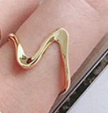 Lovcia 925 Sterling Silver Adjustable Ring Gold Plating-Rings-Yellow Gold-Yellow Gold