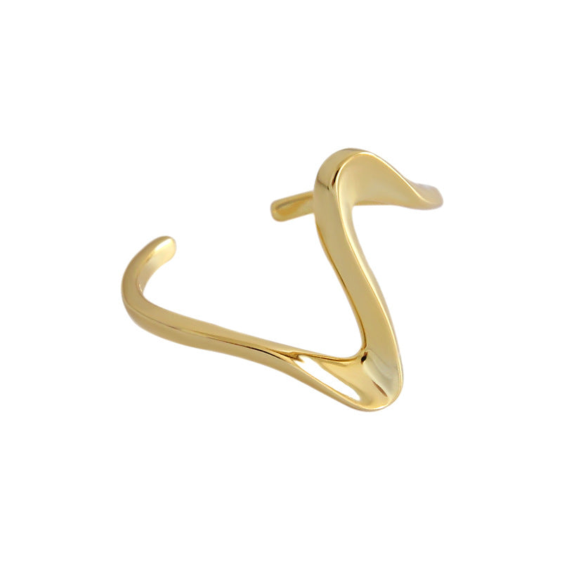 Lovcia 925 Sterling Silver Adjustable Ring Gold Plating-Rings-Yellow Gold-Yellow Gold
