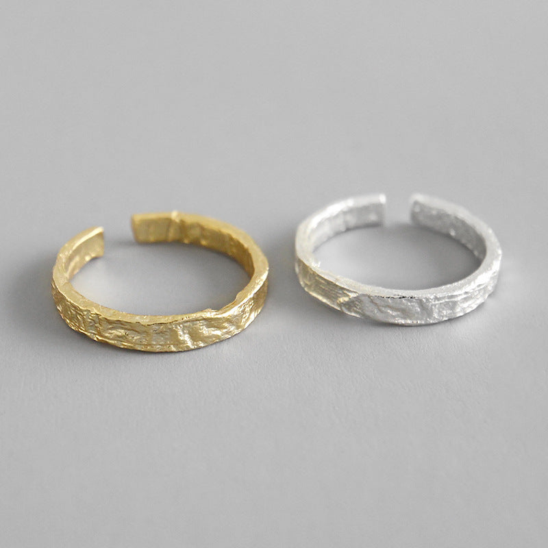 Lovcia 925 Sterling Silver Adjustable Ring Gold Tone-Rings-Yellow Gold-Yellow Gold