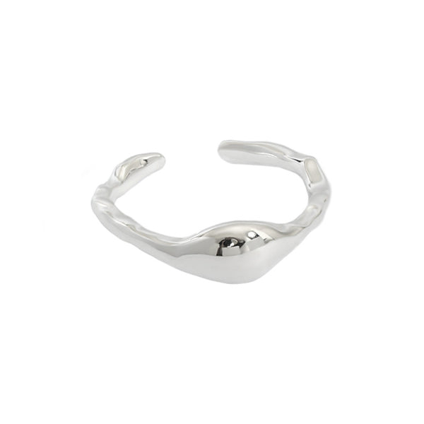 Lovcia 925 Sterling Silver Adjustable Ring Irregular Stone-Rings-US 6 (Adjustable)-US 6 (Adjustable)