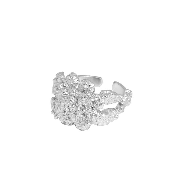 Lovcia 925 Sterling Silver Adjustable Ring Yellow Gold-Rings-Yellow Gold-Yellow Gold