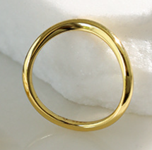 Lovcia 925 Sterling Silver Adjustable Stacker Ring Gold-Rings-Thin Ring & Yellow Gold & US 7-Thin Ring & Yellow Gold & US 7