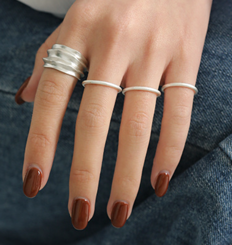 Lovcia 925 Sterling Silver Adjustable Tail Ring Gold-Rings-Rhodium-US 7-Rhodium