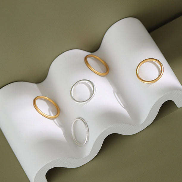 Lovcia 925 Sterling Silver Adjustable Tail Ring Gold-Rings-Yellow Gold-US 7-Yellow Gold