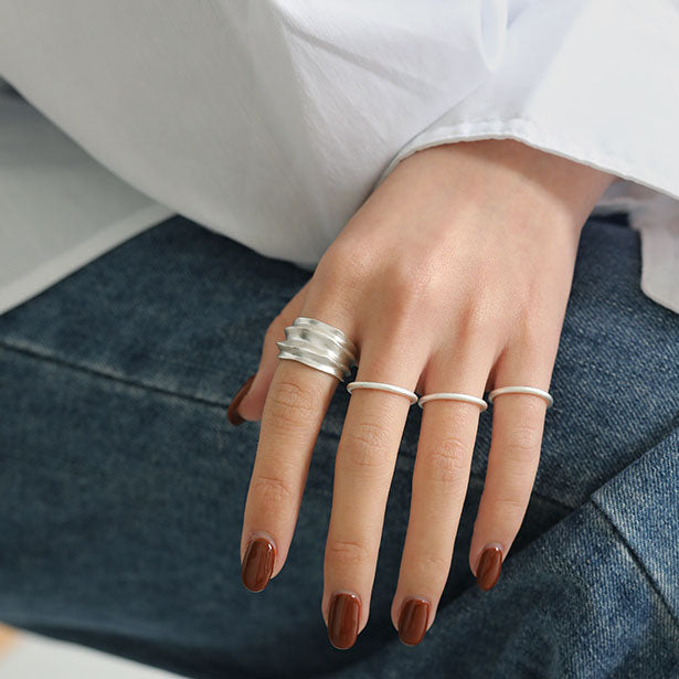 Lovcia 925 Sterling Silver Adjustable Tail Ring Gold-Rings-Yellow Gold-US 7-Yellow Gold