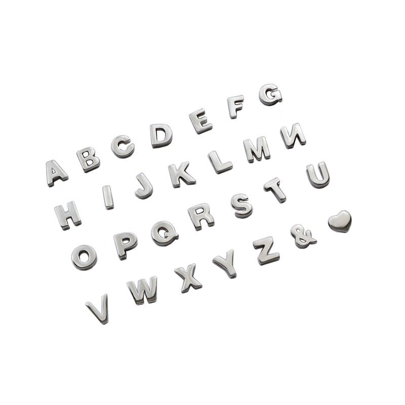 Lovcia 925 Sterling Silver Alphabet Letter Pendant-Charms & Pendants-Heart-Heart