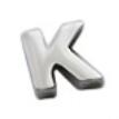 Lovcia 925 Sterling Silver Alphabet Letter Pendant-Charms & Pendants-K-K