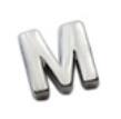 Lovcia 925 Sterling Silver Alphabet Letter Pendant-Charms & Pendants-M-M