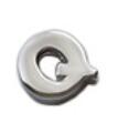 Lovcia 925 Sterling Silver Alphabet Letter Pendant-Charms & Pendants-Q-Q