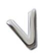 Lovcia 925 Sterling Silver Alphabet Letter Pendant-Charms & Pendants-V-V