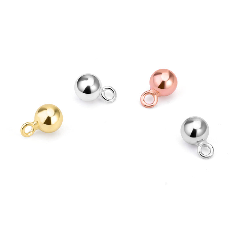 Lovcia 925 Sterling Silver Bead Bail 4mm Gold Tone-Jewelry Making Kits-Rose Gold-5mm-Rose Gold