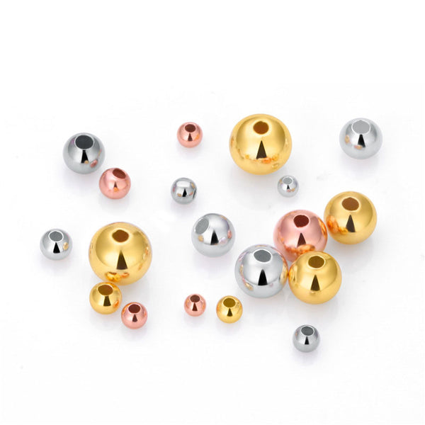 Lovcia 925 Sterling Silver Bead Caps Gold Tone 2 to 8mm-Jewelry Making Kits-No Plating-8mm-No Plating