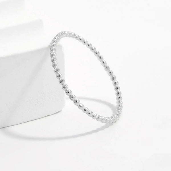 Lovcia 925 Sterling Silver Bead Ring-Rings-Silver-6-Silver
