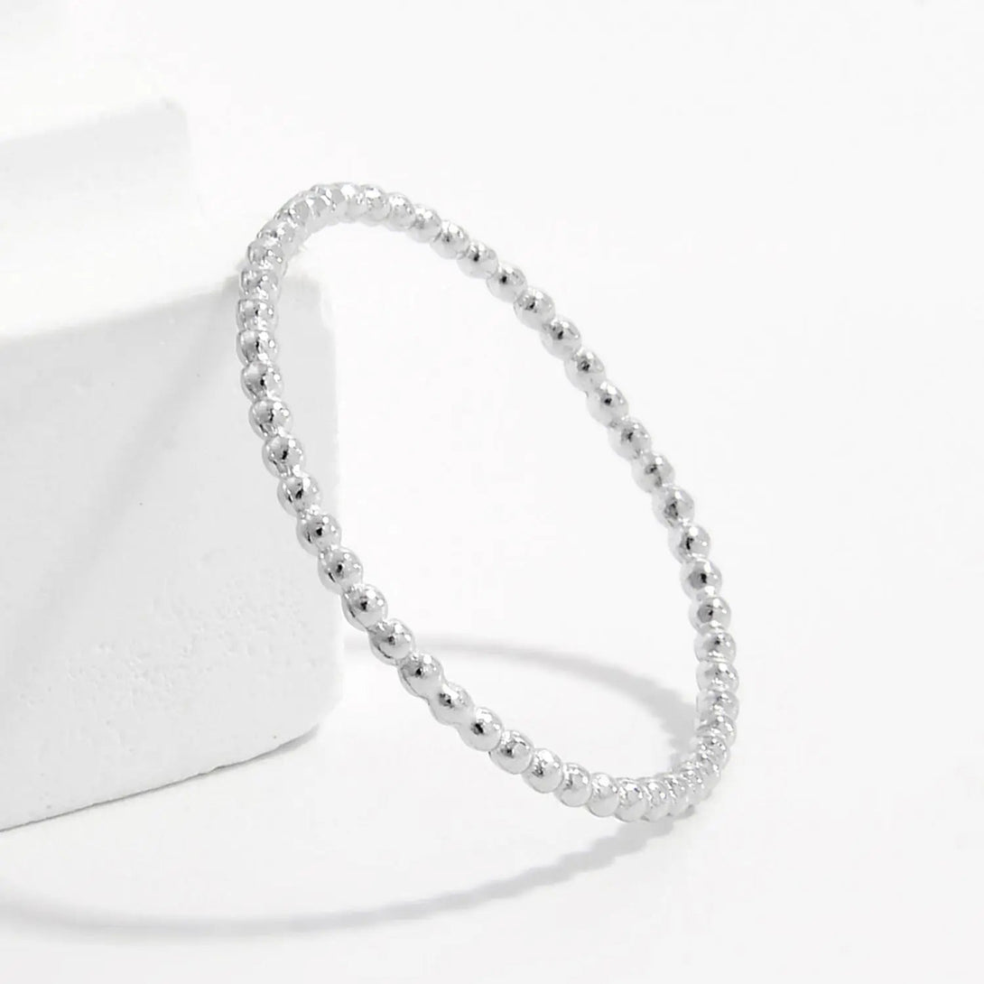 Lovcia 925 Sterling Silver Bead Ring-Rings-Silver-6-Silver