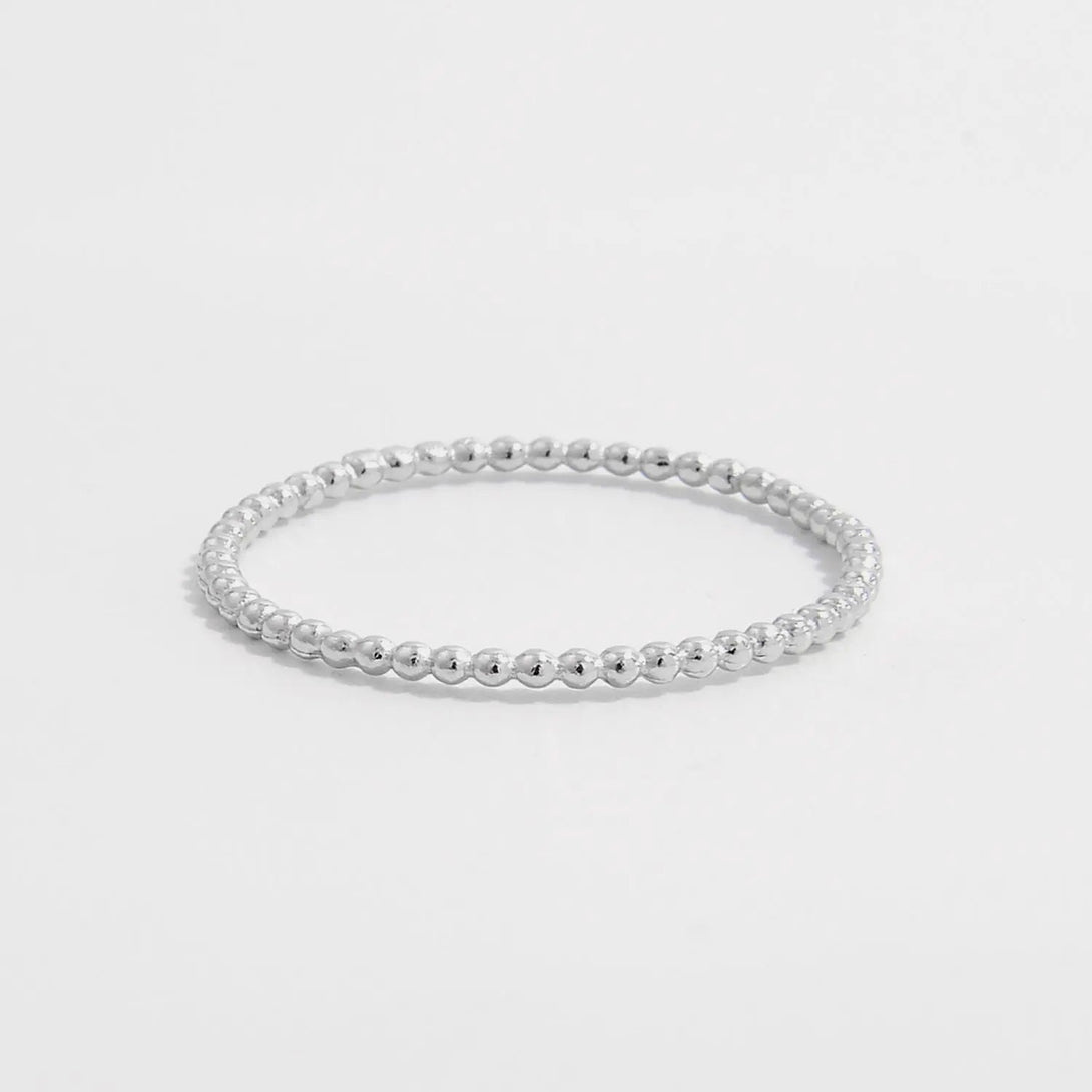 Lovcia 925 Sterling Silver Bead Ring-Rings-Silver-6-Silver