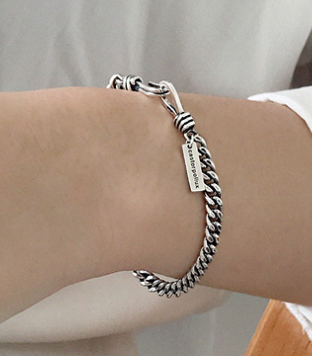 Lovcia 925 Sterling Silver Bracelet Adjustable 160-170mm-Bracelets-SILV_185 & 4mm & 160mm-SILV_185 & 4mm & 160mm