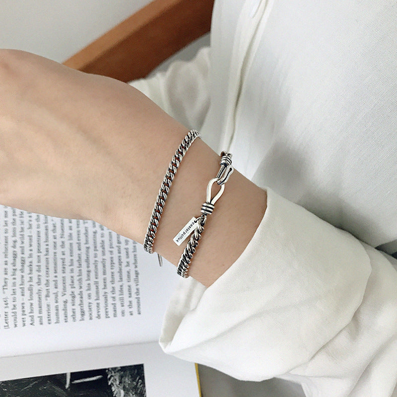 Lovcia 925 Sterling Silver Bracelet Adjustable 160-170mm