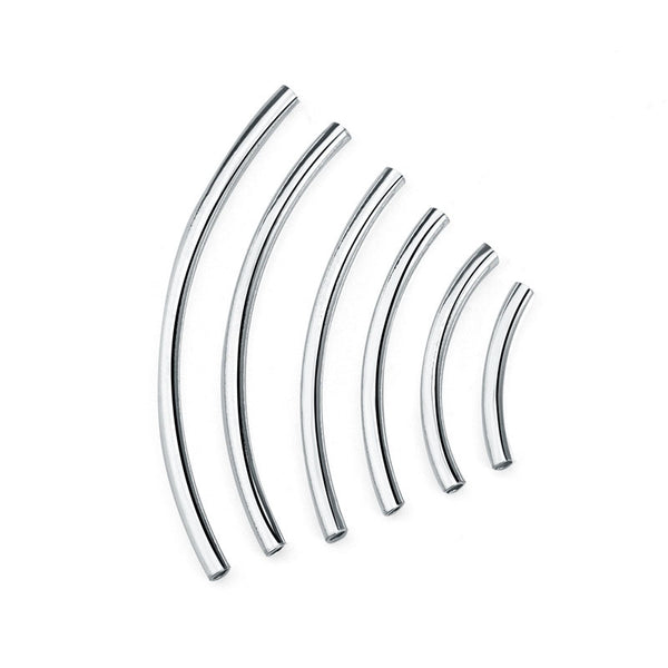 Lovcia 925 Sterling Silver DIY Tube Wire 1.5-3mm 10-40mm-Jewelry Making Kits-No Plating-3.0*50mm-No Plating