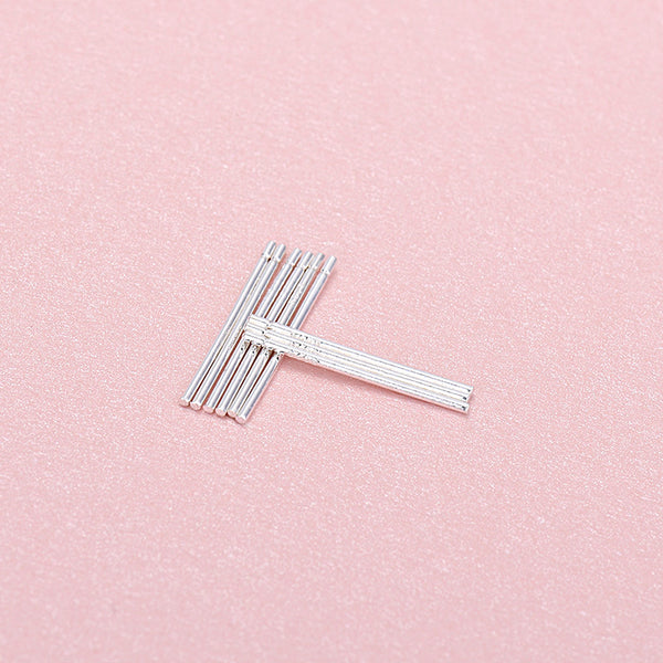 Lovcia 925 Sterling Silver Earring Settings Pins Gold-Jewelry Making Kits-Yellow Gold-0.7*15-Yellow Gold