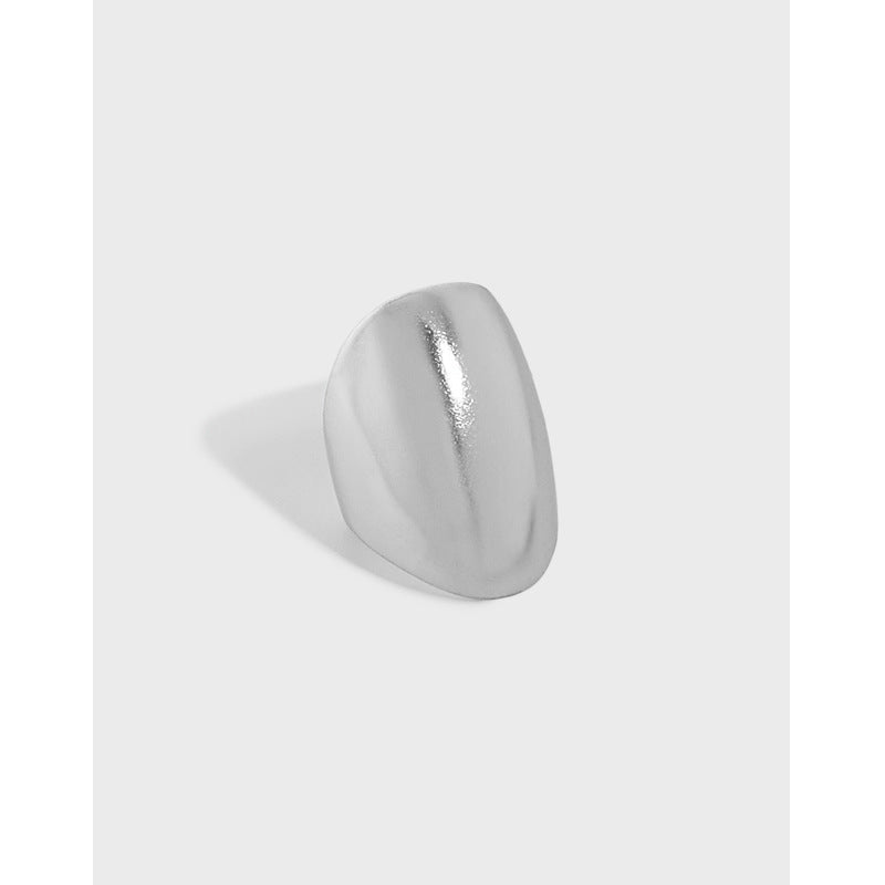 Lovcia 925 Sterling Silver Ellipse Earring Gold Plated-Earrings-Yellow Gold (Single)-