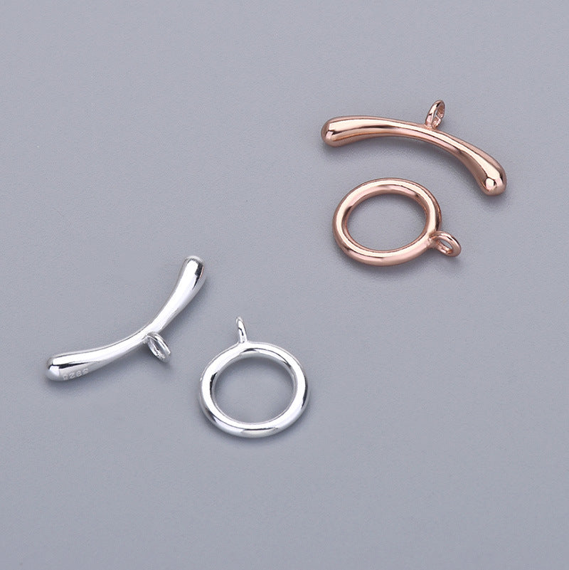 Lovcia 925 Sterling Silver End Caps Gold Plated Set-#2 & Rose Gold & Small Size-#2 & Rose Gold & Small Size