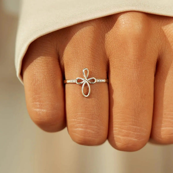 Lovcia 925 Sterling Silver Geometric Ring-Rings-Silver-6-Silver