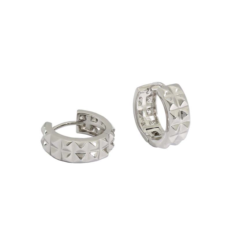 Lovcia 925 Sterling Silver Gold Plated Huggie Hoops 13.5mm-Earrings-Yellow Gold-Yellow Gold