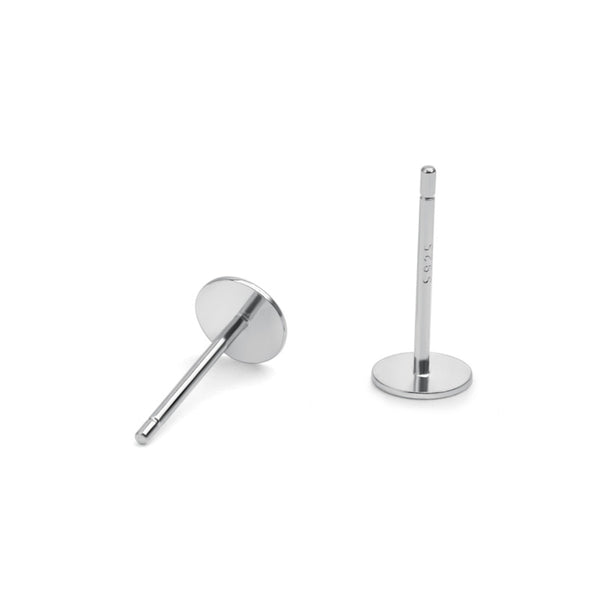 Lovcia 925 Sterling Silver Gold Plated Stud Earrings 5mm-Earrings-Rose Gold-8mm-