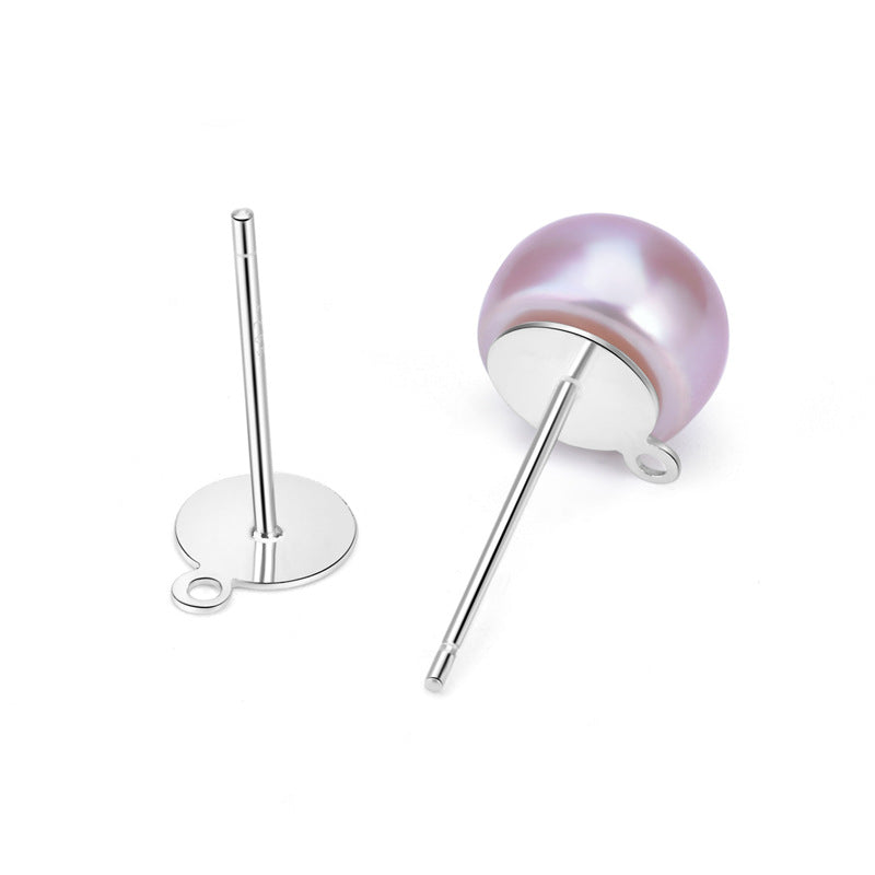 Lovcia 925 Sterling Silver Gold Plated Stud Earrings 5mm-Earrings-Rose Gold-8mm-