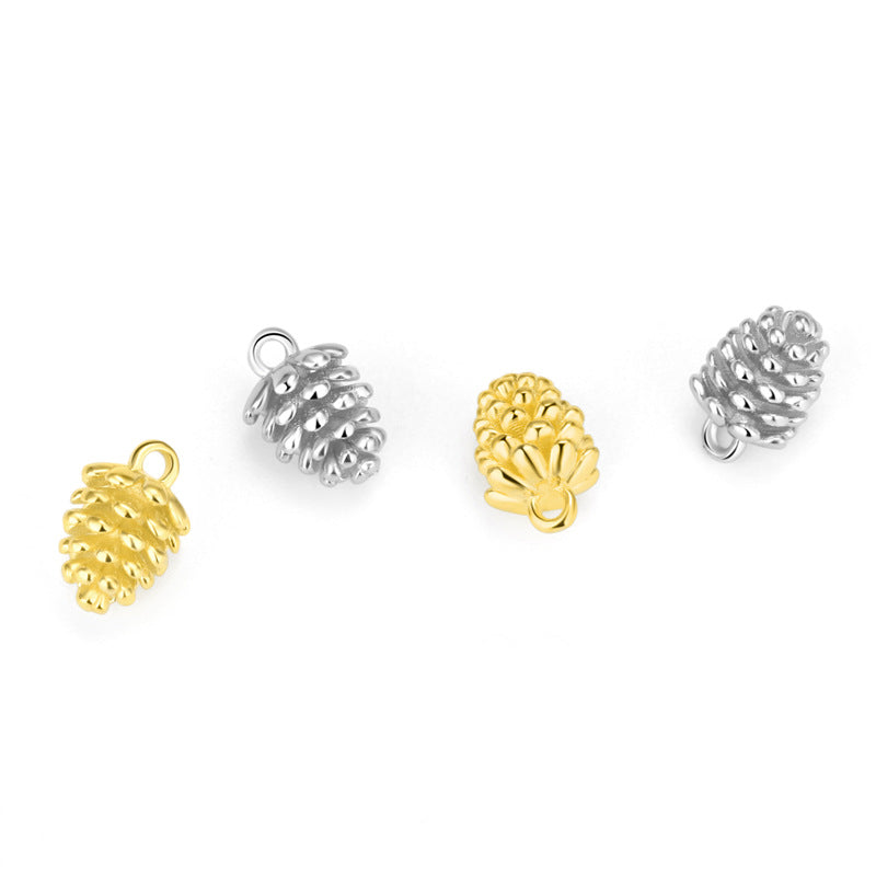 Lovcia 925 Sterling Silver Gold Tone DIY Charm Moon CZ-Jewelry Making Kits-#7 & Yellow Gold-#7 & Yellow Gold
