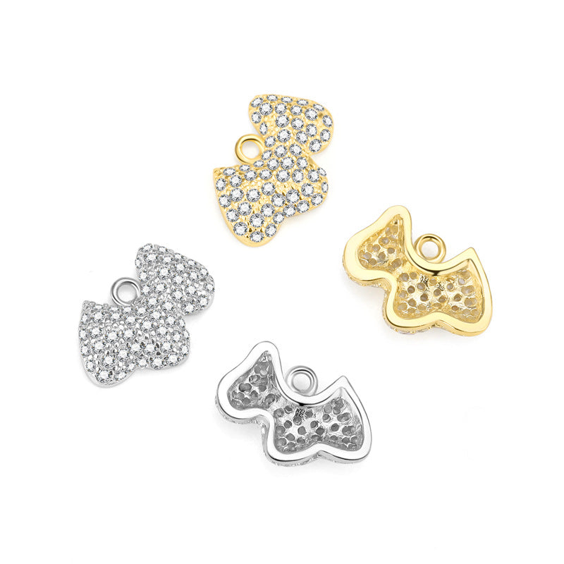 Lovcia 925 Sterling Silver Gold Tone DIY Charm Moon CZ-Jewelry Making Kits-#7 & Yellow Gold-#7 & Yellow Gold