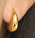 Lovcia 925 Sterling Silver Gold Tone Hoop Earrings 12mm-Earrings-Yellow Gold-