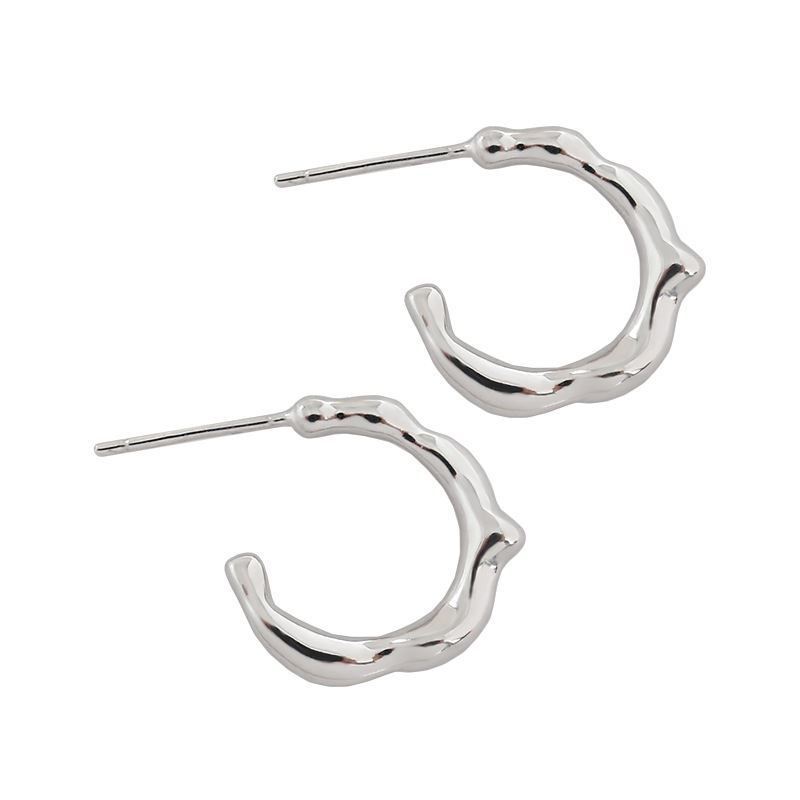 Lovcia 925 Sterling Silver Gold Tone Hoop Earrings 16mm-Earrings-Yellow Gold-