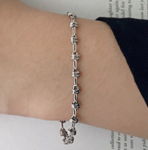 Lovcia 925 Sterling Silver Honey Moon Promise Bracelet-Bracelets-160Mm + 30Mm-160Mm + 30Mm