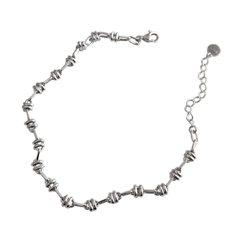 Lovcia 925 Sterling Silver Honey Moon Promise Bracelet-Bracelets-190Mm + 30Mm-190Mm + 30Mm