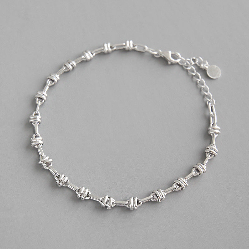 Lovcia 925 Sterling Silver Honey Moon Promise Bracelet-Bracelets-190Mm + 30Mm-190Mm + 30Mm
